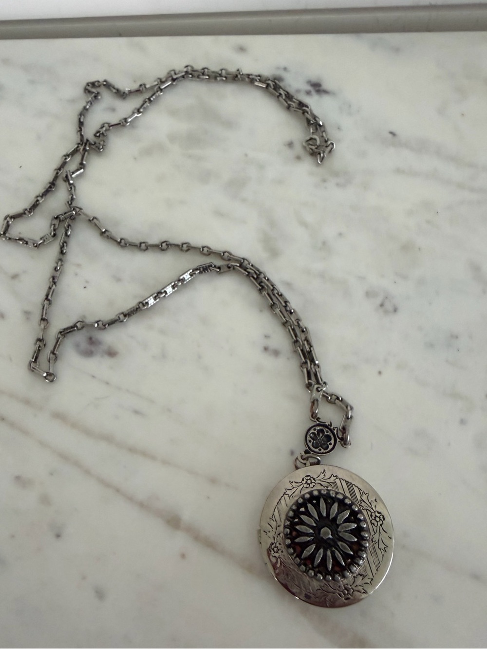 Vintage 2 Photo Silver Locket